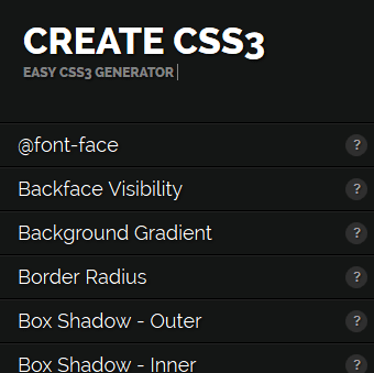 在线创建css3代码（create css3）